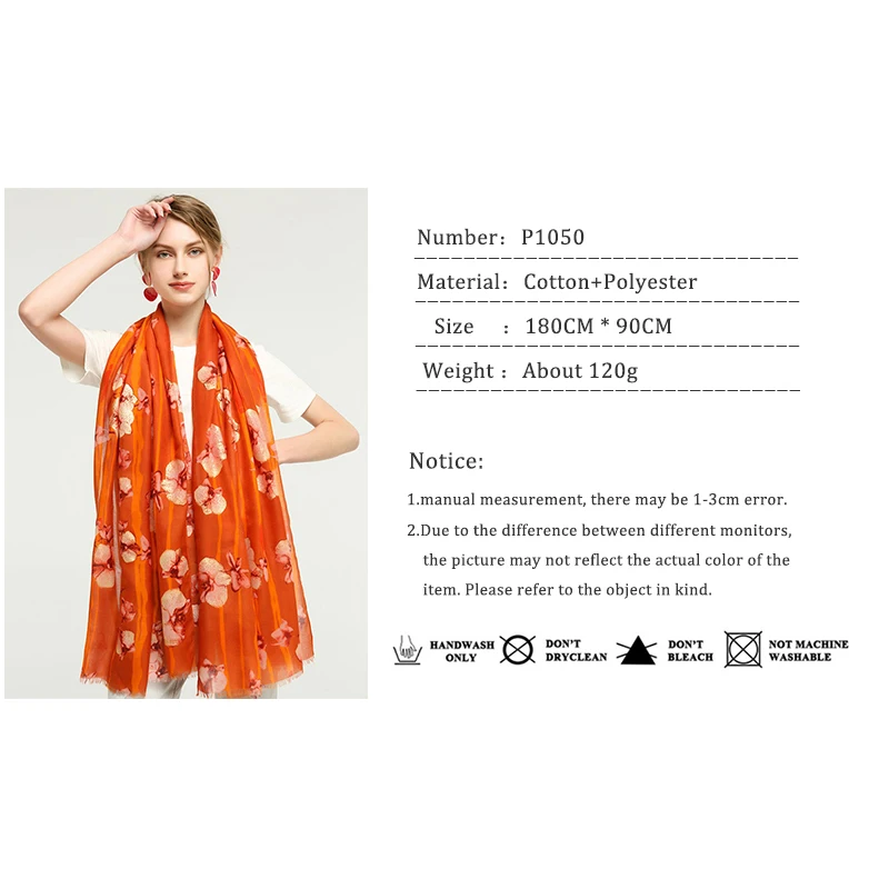 Wuaumx 2019 Brand Scarf Women Ladies Scarves With Tassel Flower Print Shawl Wraps Soft Cotton Large Size Scarf Wholesale
Wuaumx 2019 Brand Scarf Women Ladies Scarves With Tassel Flower Print Shawl Wraps Soft Cotton Large Size Scarf Wholesale