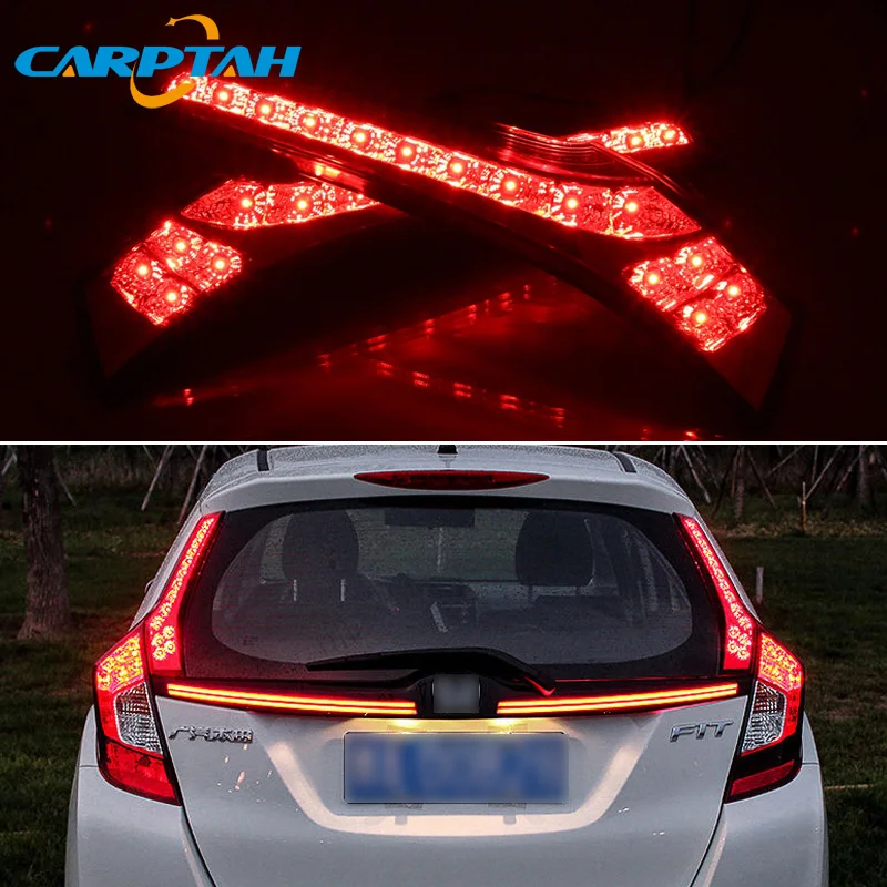 2 шт. светодиодный задний противотуманный фонарь для Honda Fit Джаз 2014 2017 2018 2019 водить