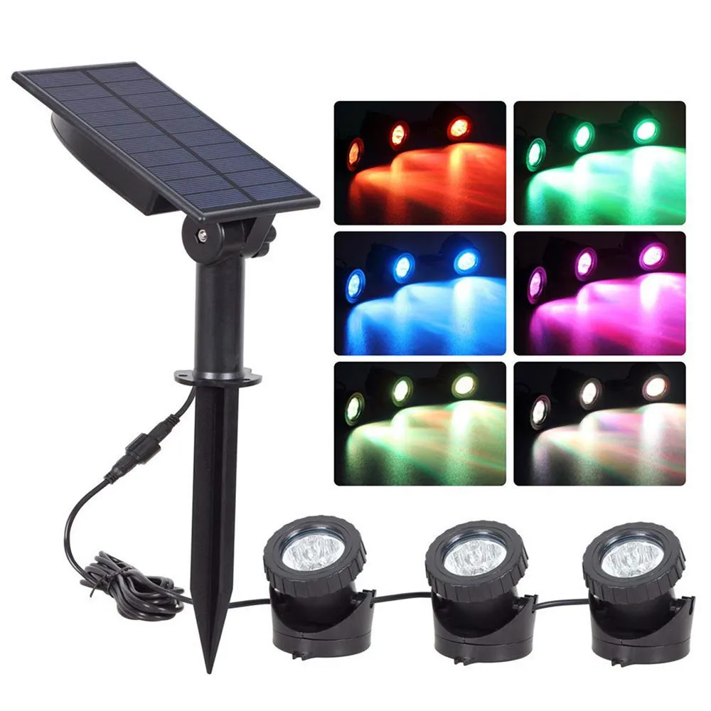 Solar Light Underwater Waterproof IP68 RGB Submersible Spot Light for Swimming Pool Fountains Pond Aquarium Lamp
Solar Light Underwater Waterproof IP68 RGB Submersible Spot Light for Swimming Pool Fountains Pond Aquarium Lamp
