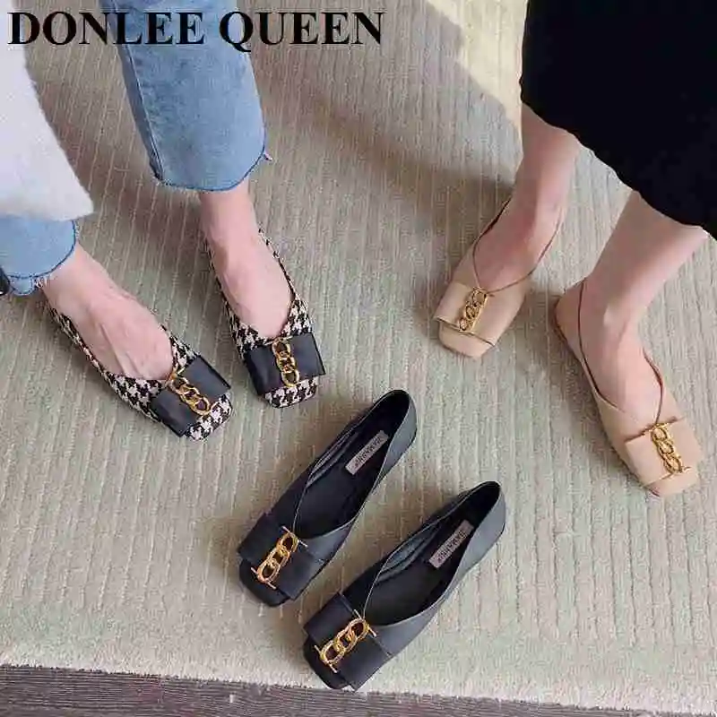 Brand Chain Flat Shoes Women Flats Ballet Female Dress Ballerinas Soft Moccasins Fashion Square Toe Casual Loafers Zapatos Mujer
Brand Chain Flat Shoes Women Flats Ballet Female Dress Ballerinas Soft Moccasins Fashion Square Toe Casual Loafers Zapatos Mujer