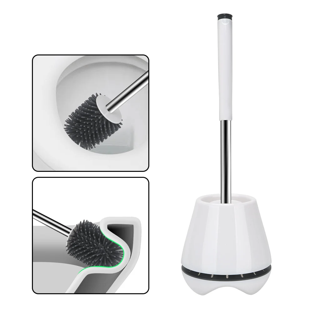 2 Type Bathroom Accessories Floor Standing Soft Brush 360 Degree Cleaning Tool with Tweezers TPR Toilet Brush and Holder Set 
2 Type Bathroom Accessories Floor Standing Soft Brush 360 Degree Cleaning Tool with Tweezers TPR Toilet Brush and Holder Set