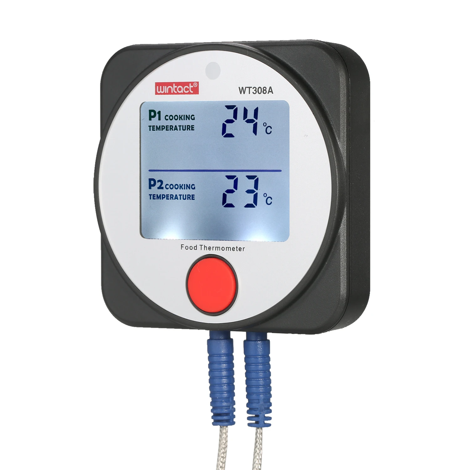 BT Meat Thermometer Food Thermometer with Wireless Remote Control Timer Alarm Large Backlit Screen for BBQ Food Cooking Grill
BT Meat Thermometer Food Thermometer with Wireless Remote Control Timer Alarm Large Backlit Screen for BBQ Food Cooking Grill