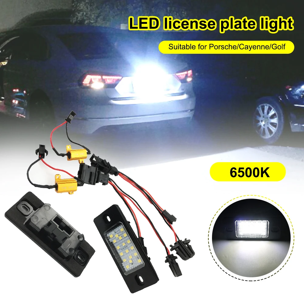 SUHU Car LED 6500K 240ML License Plate Light Lamp Rear Tag Light for Porsche and Volkswagen Tiguan /Cayenne/Golf Car Accessories
SUHU Car LED 6500K 240ML License Plate Light Lamp Rear Tag Light for Porsche and Volkswagen Tiguan /Cayenne/Golf Car Accessories