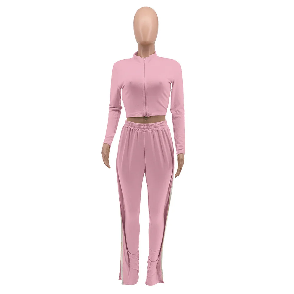 Activewear Fitness 2 Piece Club Outfit Women's Festival Clothing Zipper Up Long Sleeve Crop Top and Ruffles Pencil Sporty Pants
Activewear Fitness 2 Piece Club Outfit Women's Festival Clothing Zipper Up Long Sleeve Crop Top and Ruffles Pencil Sporty Pants