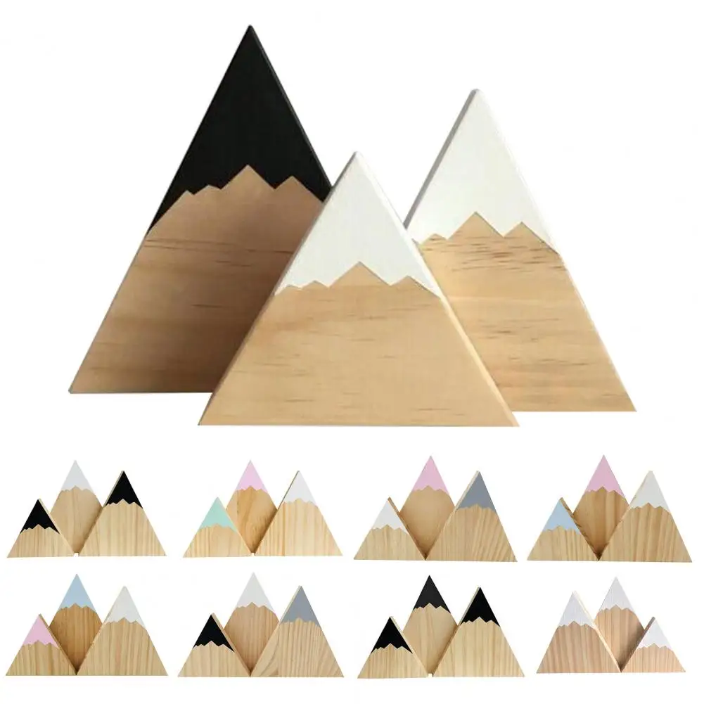3Pcs/Set Nordic Wooden trigonometry block Snow Mountain Ornament Home Bedroom Decoration Gift Baby Room Decoration
3Pcs/Set Nordic Wooden trigonometry block Snow Mountain Ornament Home Bedroom Decoration Gift Baby Room Decoration