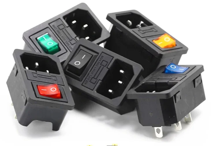 200Pcs Red Rocker Switch Fused IEC320 C14 Inlet Power Socket Fuse Switch Connector Plug Connector
200Pcs Red Rocker Switch Fused IEC320 C14 Inlet Power Socket Fuse Switch Connector Plug Connector