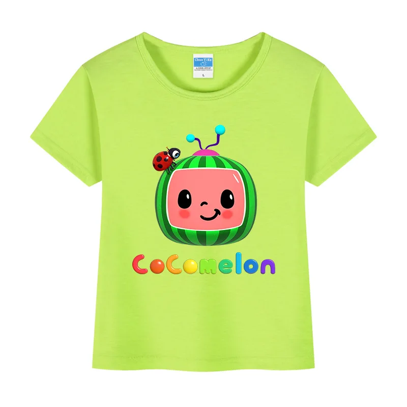2021 Summer Cute Cocomelon JJ Clothes Kids Watermelon Ladybug T Shirt Toddler Boy T-shirts Girls Family Watermelon Baby Learning
2021 Summer Cute Cocomelon JJ Clothes Kids Watermelon Ladybug T Shirt Toddler Boy T-shirts Girls Family Watermelon Baby Learning