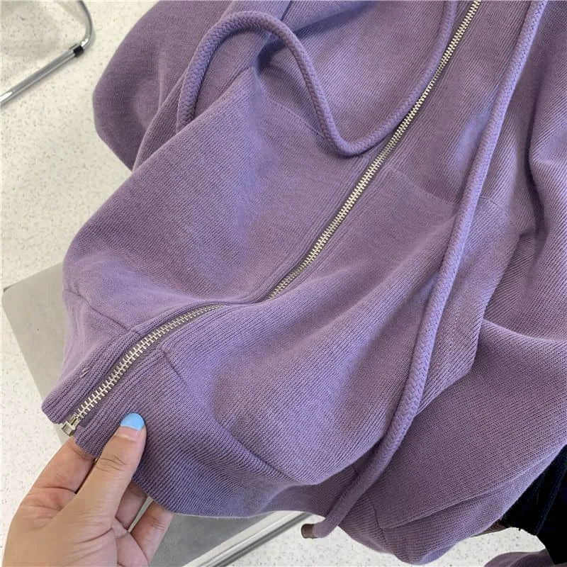 Ne Autumn Winter Casual Hoodies Women Hooded Zip Up Sweatshirt Vintage Loose Velvet Thick Long Sleeve Tops Normcore Clothing
Ne Autumn Winter Casual Hoodies Women Hooded Zip Up Sweatshirt Vintage Loose Velvet Thick Long Sleeve Tops Normcore Clothing