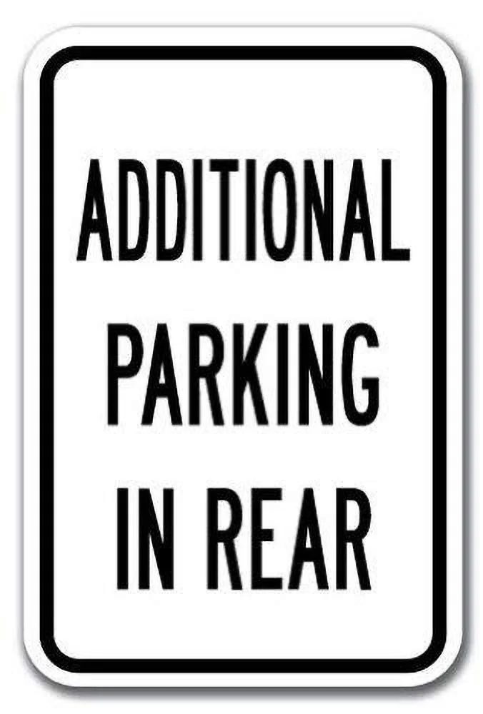 Additional Parking In Rear Heavy Gauge Retro tin sign nostalgic ornament metal poster garage art deco bar cafe shop
Additional Parking In Rear Heavy Gauge Retro tin sign nostalgic ornament metal poster garage art deco bar cafe shop