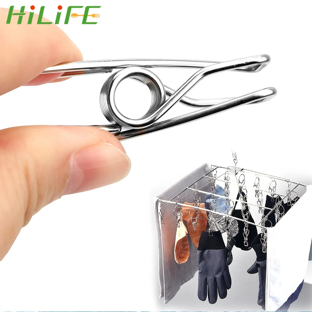 HILIFE 20Pcs Clothing Clamps Fixed Clip Clothes Pegs Clothes Pins Sealing Clip Photo Hanging Clip Stainless Steel Multi-function
HILIFE 20Pcs Clothing Clamps Fixed Clip Clothes Pegs Clothes Pins Sealing Clip Photo Hanging Clip Stainless Steel Multi-function