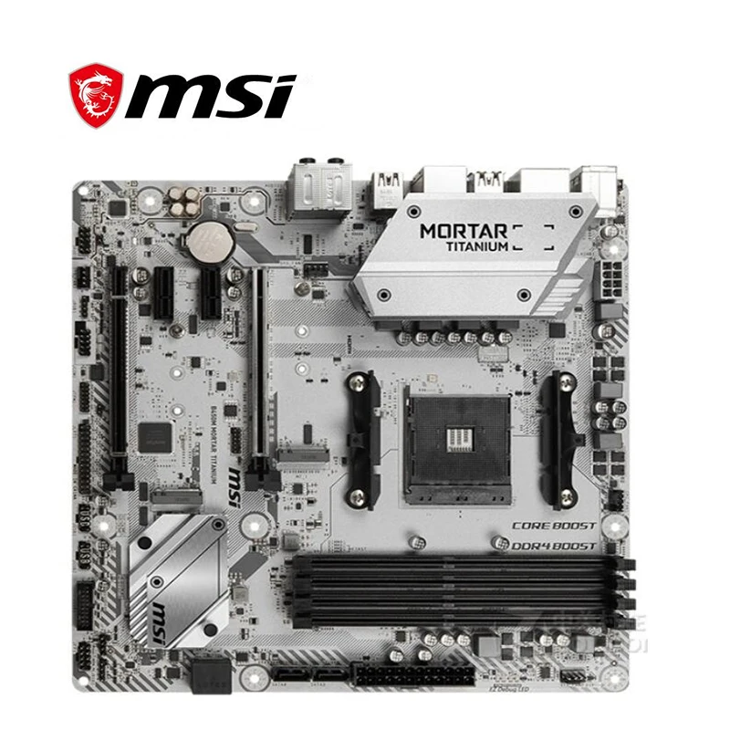 Материнская плата для MSI B450M разъем AM4 DDR4 AMD M.2 PCI E 3 0 оригинальная настольная