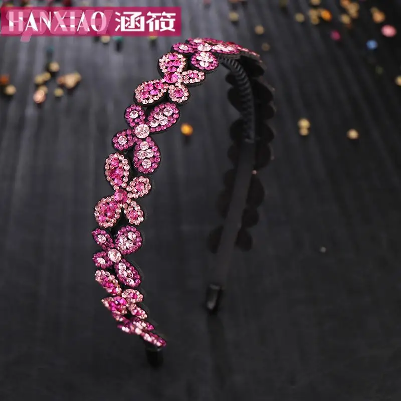 Korea full drill flower with teeth anti-slip hair clips pressed crystal headdress Czech diamond hair accessories 
Korea full drill flower with teeth anti-slip hair clips pressed crystal headdress Czech diamond hair accessories