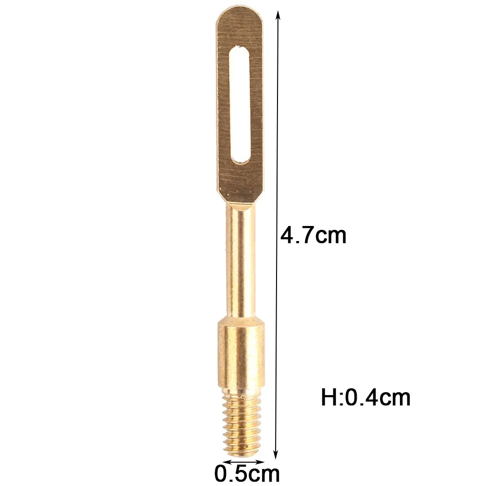 Охотничье ружье для очистки патч держатель 8 32 латунный наконечник с прорезью