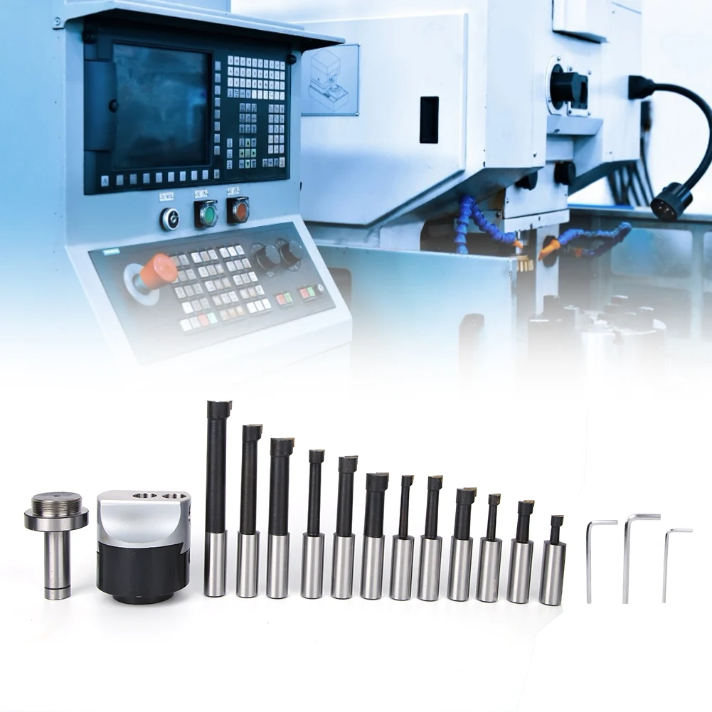 Boring Head Set 40CR High Accuracy CNC Milling Tool Kits C20-F1-18-12PCS F1 75mm Lathe Head Tool
Boring Head Set 40CR High Accuracy CNC Milling Tool Kits C20-F1-18-12PCS F1 75mm Lathe Head Tool
