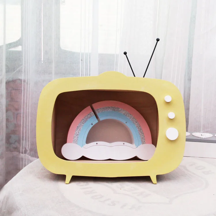 Wooden TV partition in large children's room Nordic style shelf storage home decoration accessories kids room decor 
Wooden TV partition in large children's room Nordic style shelf storage home decoration accessories kids room decor