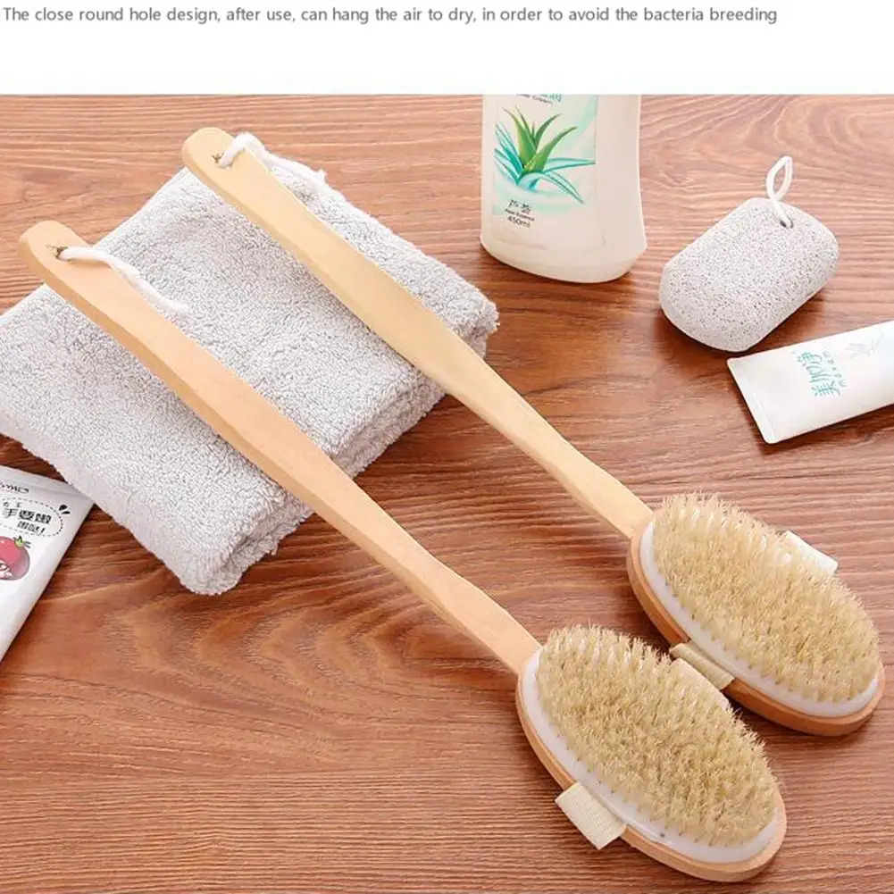 Shower Massage Brush Soft Comfortable Natural Wooden Bath Bristle With Long Wooden Handle Back Cleaning Tool
Shower Massage Brush Soft Comfortable Natural Wooden Bath Bristle With Long Wooden Handle Back Cleaning Tool