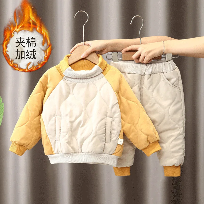 Plus velvet winter Snowfield Warm Infant Newborn Baby Girls Warm clothing Parkas Pants 2pcs/set Outfit Cotton Boys Tracksuit Sui
Plus velvet winter Snowfield Warm Infant Newborn Baby Girls Warm clothing Parkas Pants 2pcs/set Outfit Cotton Boys Tracksuit Sui