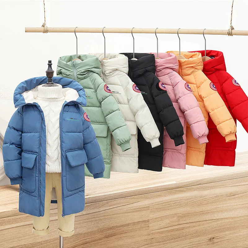 New Winter Children Cotton Clothes Outerwear Boys and Girls Thick Hooded Coats Mid-length Style Kids Warm Down Parkas Clothing
New Winter Children Cotton Clothes Outerwear Boys and Girls Thick Hooded Coats Mid-length Style Kids Warm Down Parkas Clothing
