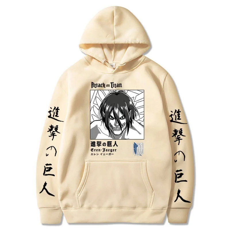 New Anime Attack on Titan Hoodies Eren Graphic Hooded Sweatshirt Women Harajuku Pullover Mens Oversized Tops Hip Hop Streetwear
New Anime Attack on Titan Hoodies Eren Graphic Hooded Sweatshirt Women Harajuku Pullover Mens Oversized Tops Hip Hop Streetwear