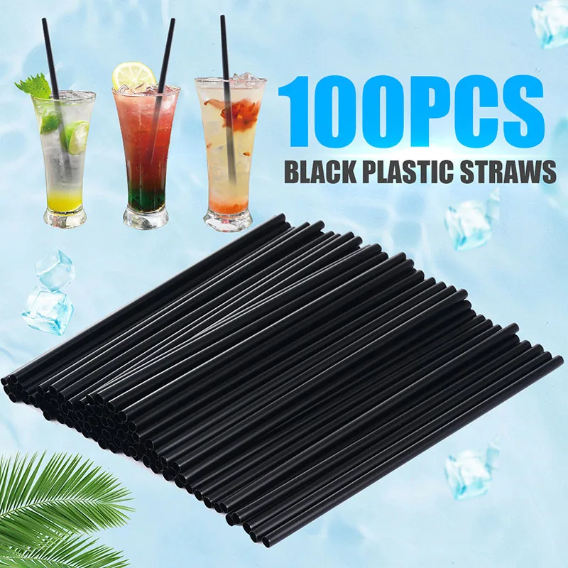 100pcs/lot 21*0.6cm Black Cocktail Straws Plastic Drinking Straw DIY Party Straw For Home Birthday Wedding Party Supplies
100pcs/lot 21*0.6cm Black Cocktail Straws Plastic Drinking Straw DIY Party Straw For Home Birthday Wedding Party Supplies