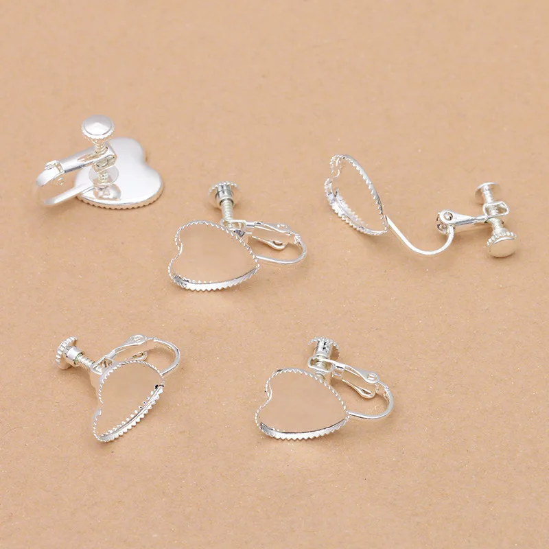 10pcs/lot Blank Ear Clip U Shape Earring Settings Cabochon Base Fit 12mm Heart Glass Cabochon DIY Ear Jewelry Making
10pcs/lot Blank Ear Clip U Shape Earring Settings Cabochon Base Fit 12mm Heart Glass Cabochon DIY Ear Jewelry Making