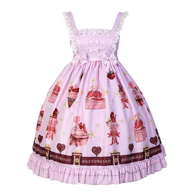 Japanese lolita dress vintage lace bowknot cute printing kawaii dress high waist victorian dress gothic lolita jsk loli cosplay
Japanese lolita dress vintage lace bowknot cute printing kawaii dress high waist victorian dress gothic lolita jsk loli cosplay