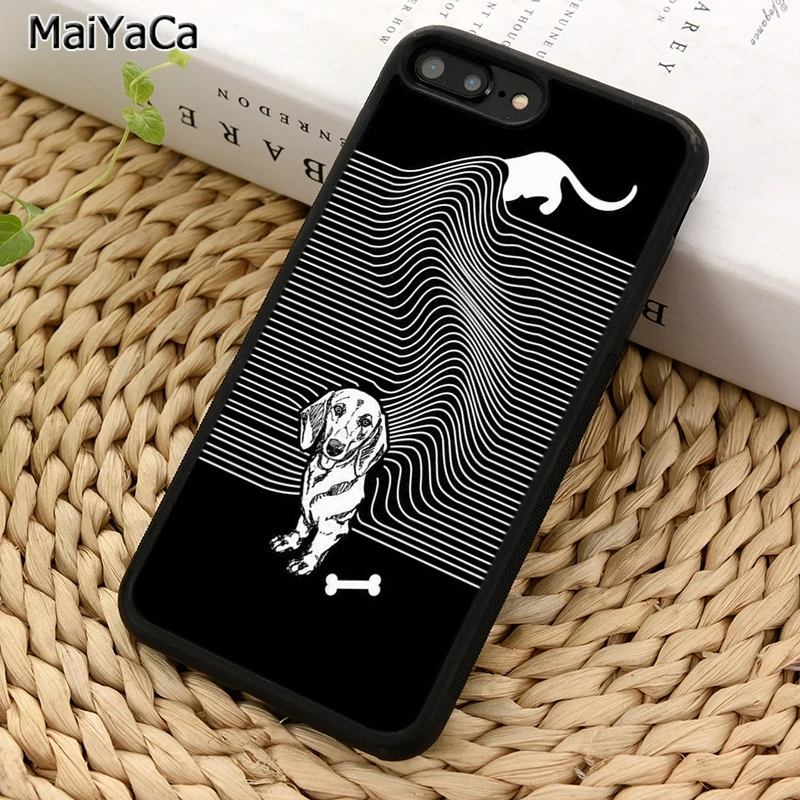 MaiYaCa I love такса красочный чехол для телефона iPhone X XR XS 11 12 Pro MAX 5 6 7 8 Plus Samsung Galaxy S5 S6 S7 S8