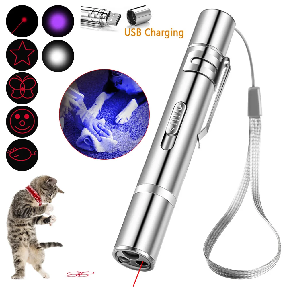3 in 1 Cat Laser Toy LED 3-Mode Cat Teaser Chaser USB Rechargeable Sight Pointer Flashlight Pet Interactive Toy for Kitten Dogs
3 in 1 Cat Laser Toy LED 3-Mode Cat Teaser Chaser USB Rechargeable Sight Pointer Flashlight Pet Interactive Toy for Kitten Dogs