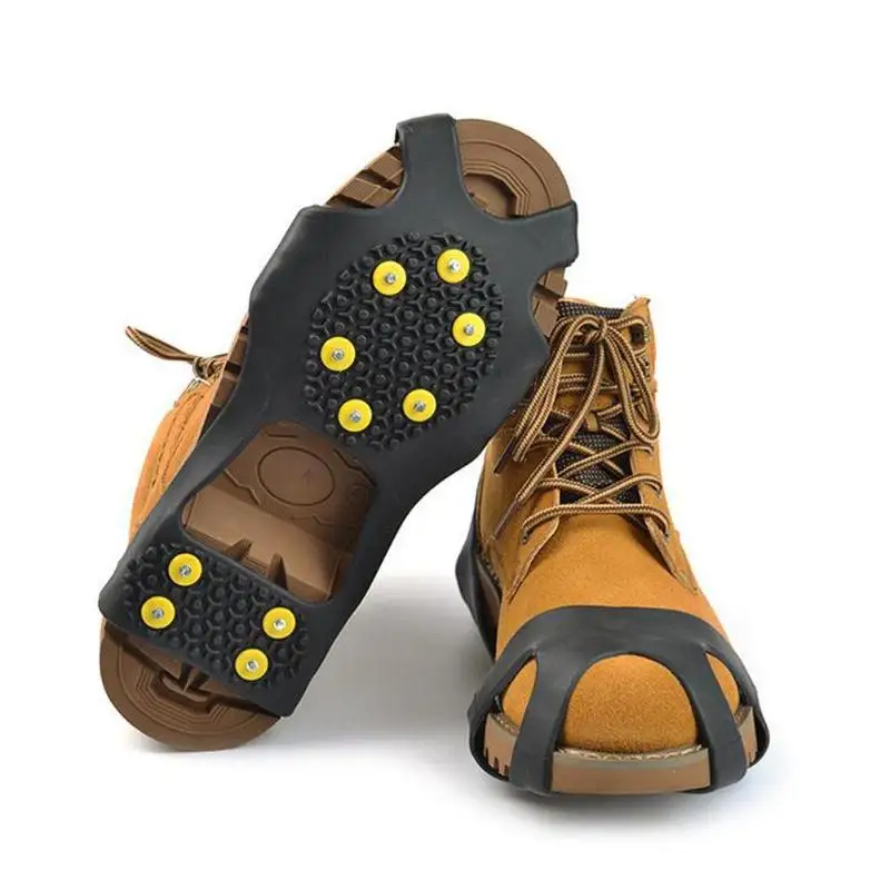 10 Stud Universal Ice Snow Shoe Spikes Grips Cleats Crampons Winter Climbing Safety Tool Anti Slip Shoes Spikes Cover S M L XL
10 Stud Universal Ice Snow Shoe Spikes Grips Cleats Crampons Winter Climbing Safety Tool Anti Slip Shoes Spikes Cover S M L XL