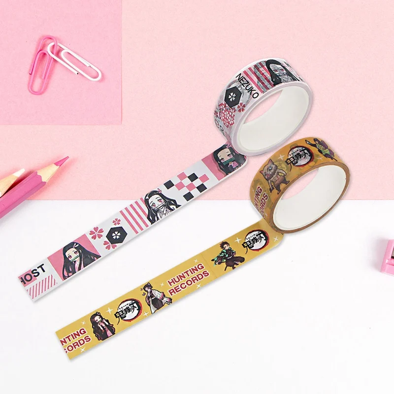 Demon Slayer Anime Washi Tape Paper Masking Tape Printed Pattern Sticker Decal DIY Scrapbooking Crafts Self Adhesive
Demon Slayer Anime Washi Tape Paper Masking Tape Printed Pattern Sticker Decal DIY Scrapbooking Crafts Self Adhesive