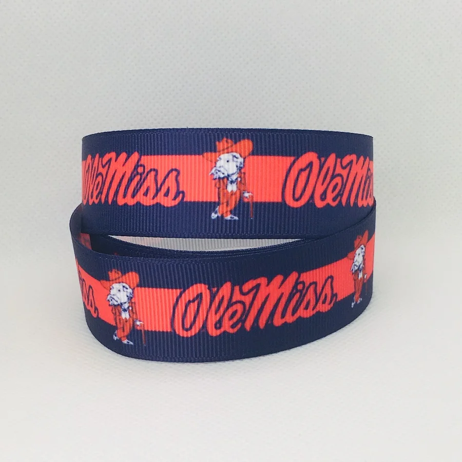 50 ярдов 7/8 "1" 1 5 "22 мм 25 38 Спортивная команда напечатала grosgrain ленты для
