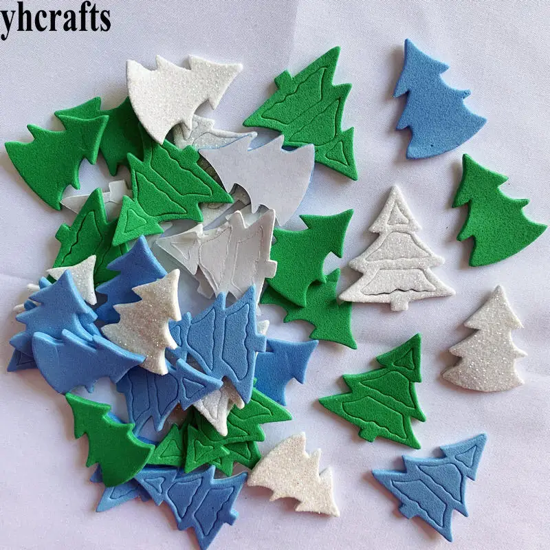 1bag/LOT Mix glitter Christmas tree foam stickers snowflake sequins crafts bag Kindergarten diy toys Wall decoration class OEM | Игрушки и