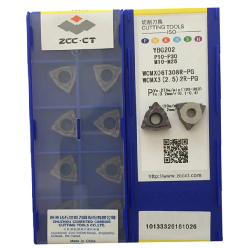 

ZCC.CT WCMX030208R-53/WCMX040208R-53/WCMX050308R-53/WCMX06T308R-53/WCMX080412R-53 YBG202 CNC carbide inserts For U drill 10PCS