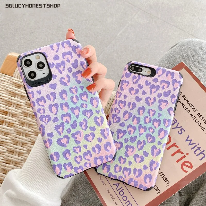 Hybrid Leather Leopard Print Silicone Case For iPhone 12 Pro Max 11 Pro Max 12 Mini XSMAX XR 7 8 Plus Shockproof Soft Back Cover
Hybrid Leather Leopard Print Silicone Case For iPhone 12 Pro Max 11 Pro Max 12 Mini XSMAX XR 7 8 Plus Shockproof Soft Back Cover