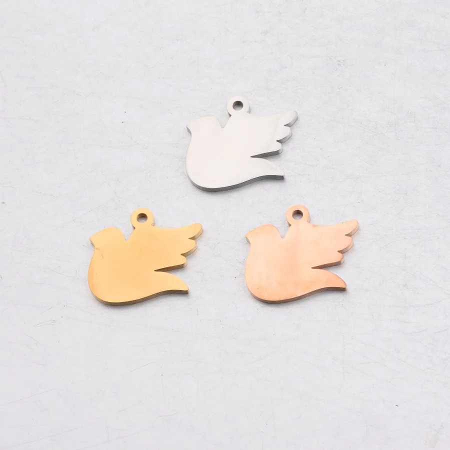 5pcs 18*18mm double mirror polished stainless steel peace pigeon pendant for DIY bracelet/necklace/keychain accessories jewelry
5pcs 18*18mm double mirror polished stainless steel peace pigeon pendant for DIY bracelet/necklace/keychain accessories jewelry