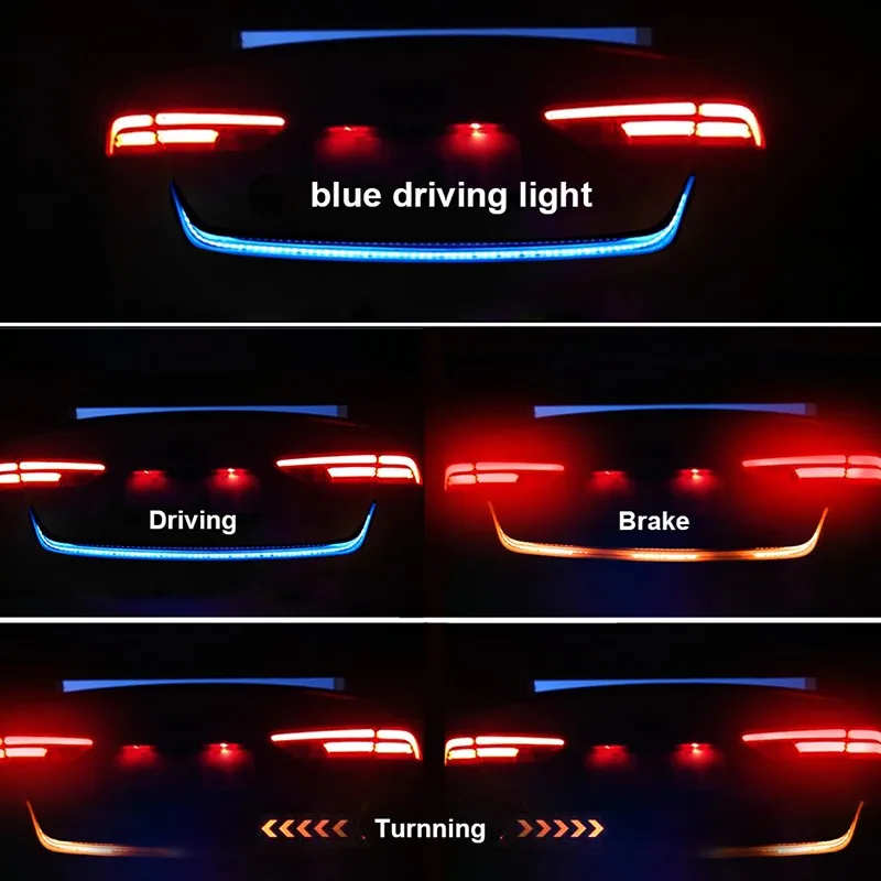 12V 1.2M Car Rear Trunk Tail Light Dynamic Streamer Reverse Warning LED Strip Auto Additional Break Trun Signal Lamp
12V 1.2M Car Rear Trunk Tail Light Dynamic Streamer Reverse Warning LED Strip Auto Additional Break Trun Signal Lamp
