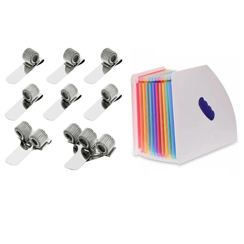1x A4 Office Waterproof School Stationery Receipt File & 8 Pack 4 Size Stainless Pen Holder Clip
1x A4 Office Waterproof School Stationery Receipt File & 8 Pack 4 Size Stainless Pen Holder Clip