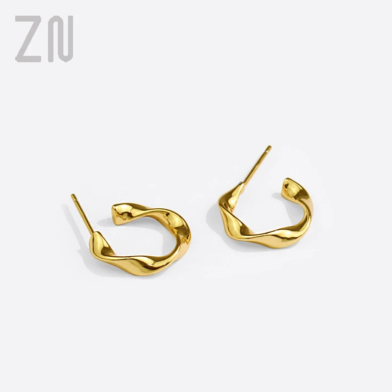 ZN Trendy Simple Twisted Waves Earrings for Women Girl Korean Style New Creative Design Ear Accessories Jewelry Gifts Hot
ZN Trendy Simple Twisted Waves Earrings for Women Girl Korean Style New Creative Design Ear Accessories Jewelry Gifts Hot