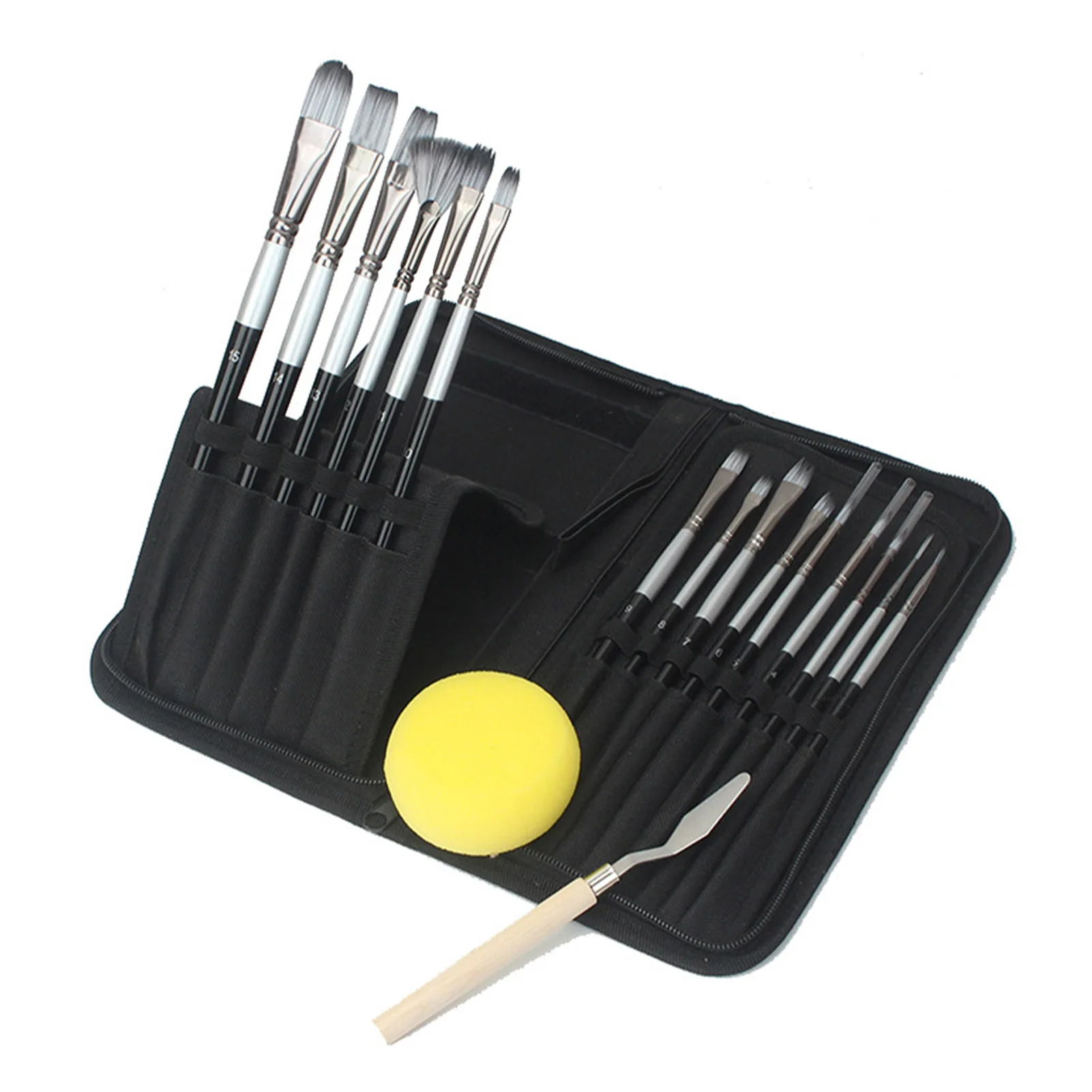 15sizes Beginners Artist Paint Brush Set Stationery For Adults Kids Scraper Oil Painting Sponge Multifunction Gouache Gift
15sizes Beginners Artist Paint Brush Set Stationery For Adults Kids Scraper Oil Painting Sponge Multifunction Gouache Gift