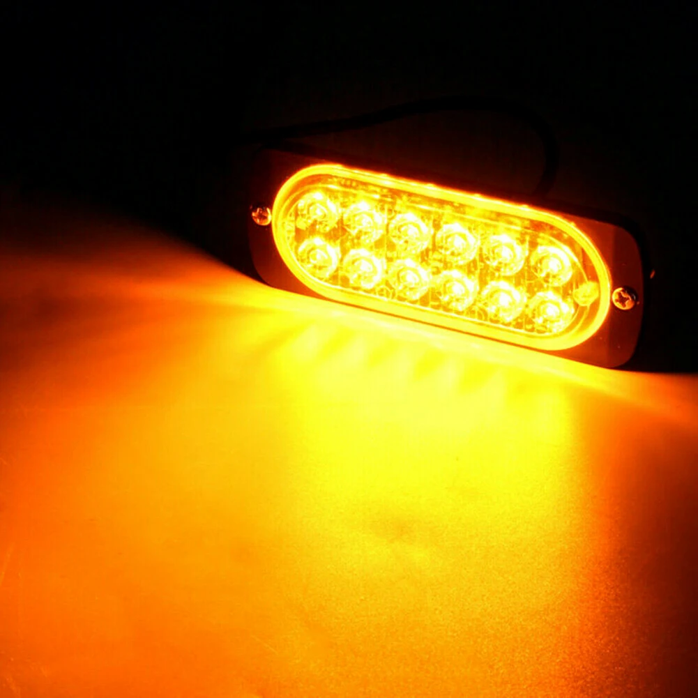 2Pcs Amber 12 LED 36W Light Bar Car Truck Hazard Beacon Warning Lamp Black Shell Transparent Lens For Truck Car Accessories LED
2Pcs Amber 12 LED 36W Light Bar Car Truck Hazard Beacon Warning Lamp Black Shell Transparent Lens For Truck Car Accessories LED
