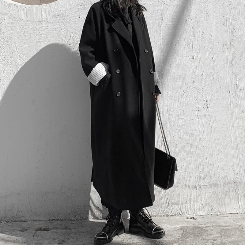 ZCSMLL Loose Fit Black Big Size Long Warm Woolen Coat Parkas New Long Sleeve Women Fashion Tide Autumn Winter 2021
ZCSMLL Loose Fit Black Big Size Long Warm Woolen Coat Parkas New Long Sleeve Women Fashion Tide Autumn Winter 2021