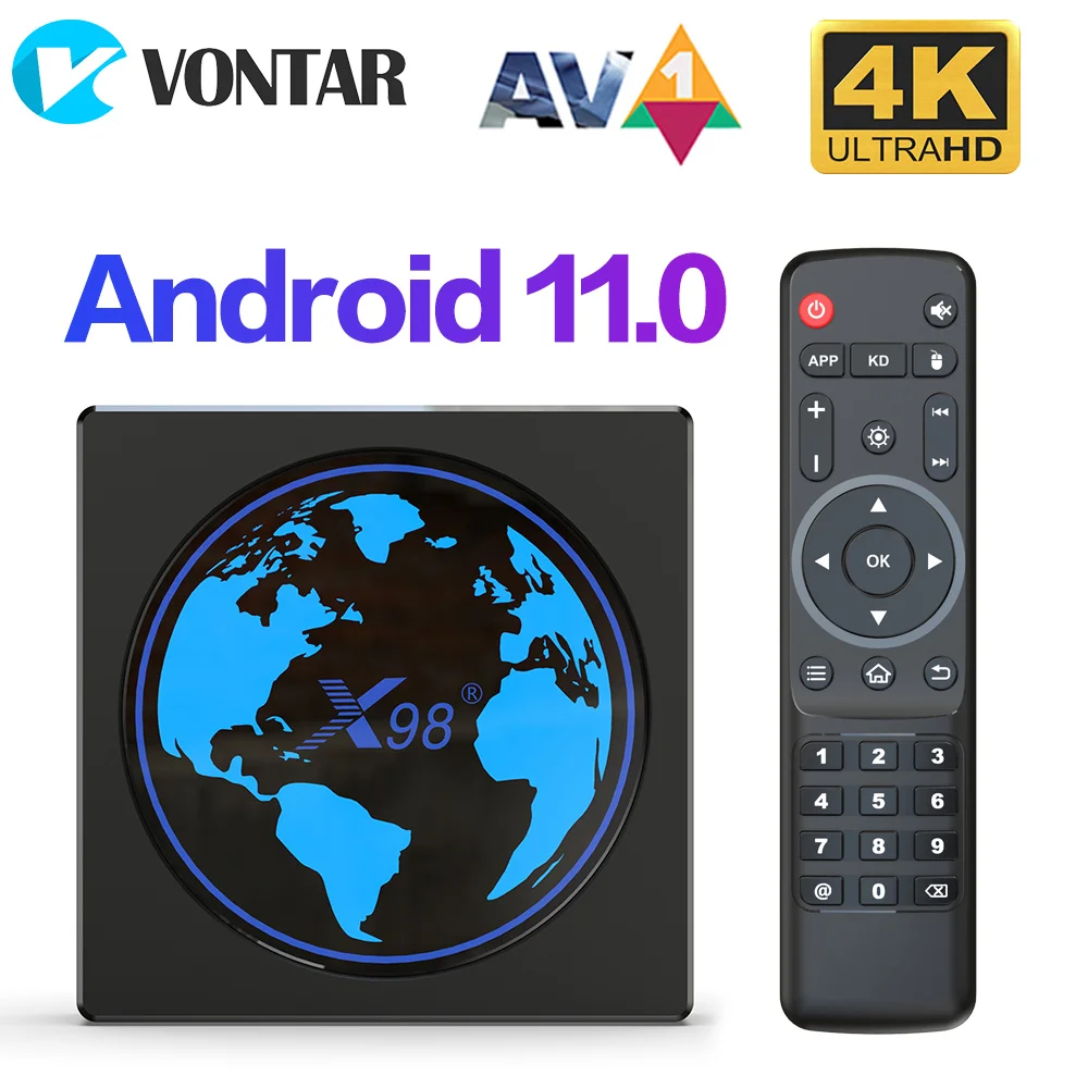 VONTAR X98 mini Amlogic S905W2 Android 11 TV Box 4GB 64GB Support AV1 Dual Wifi Youtube Media Player x96 mini Set Top Box 2G 16G
VONTAR X98 mini Amlogic S905W2 Android 11 TV Box 4GB 64GB Support AV1 Dual Wifi Youtube Media Player x96 mini Set Top Box 2G 16G
