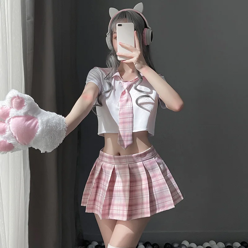 JK Uniform Sexy Student Cosplay Costume Kwaii Lolita Tie Mini Skirt School Girl Erotic Roleplay Babydoll Sailor For Girl Women
JK Uniform Sexy Student Cosplay Costume Kwaii Lolita Tie Mini Skirt School Girl Erotic Roleplay Babydoll Sailor For Girl Women