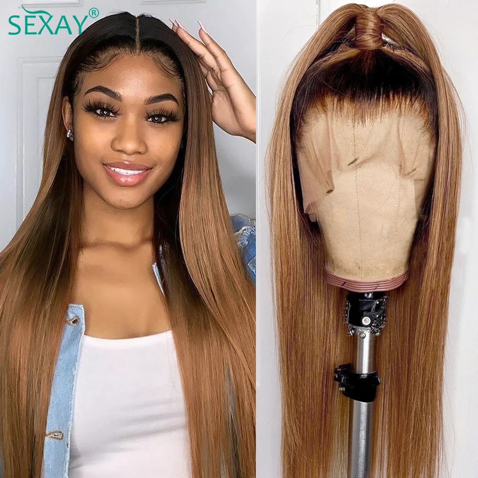 SEXAY Brown Color Human Hair Lace Wigs With Baby Hair Natural Hairline 10-28inch 150% 13x4 Remy Ombre Lace Front Human Hair Wigs
SEXAY Brown Color Human Hair Lace Wigs With Baby Hair Natural Hairline 10-28inch 150% 13x4 Remy Ombre Lace Front Human Hair Wigs