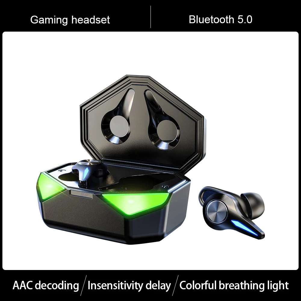 Игровая гарнитура K5 2021 TWS новые беспроводные наушники для бега Bluetooth спортивные