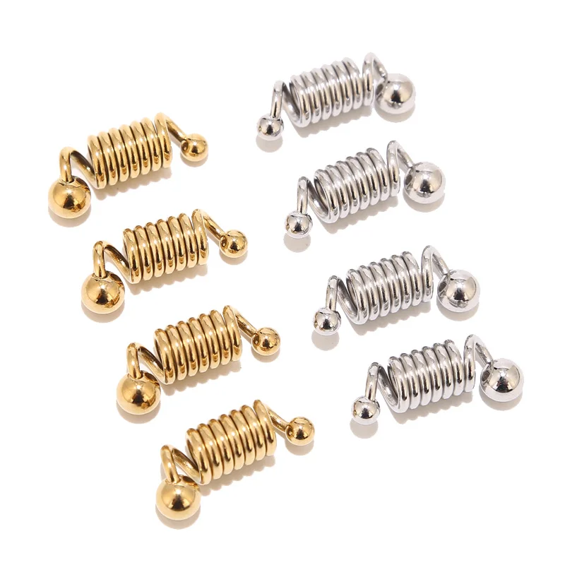 4pcs Stainless Steel Gold Plated Pendants New Coil Spring Shape Charm Connectors For Women DIY Necklaces Jewelry Making Findings
4pcs Stainless Steel Gold Plated Pendants New Coil Spring Shape Charm Connectors For Women DIY Necklaces Jewelry Making Findings