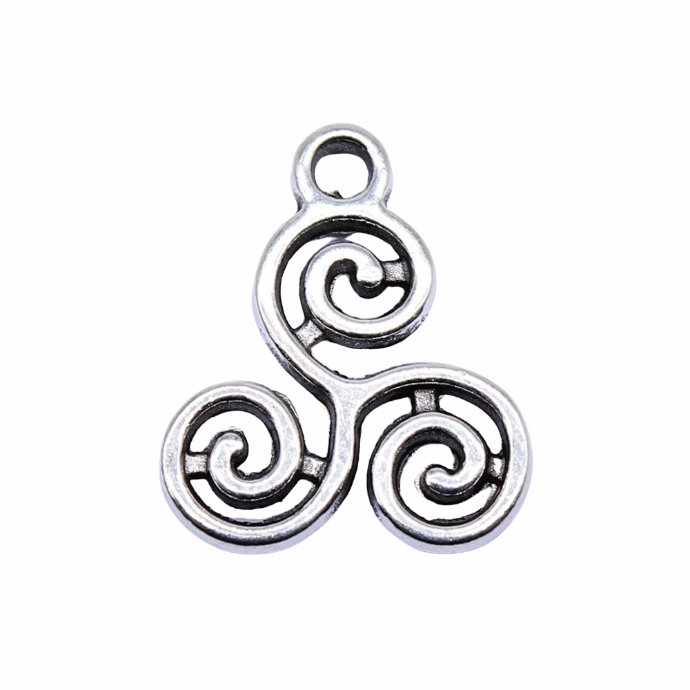 100pcs 16x13mm Antique Silver Color Whirlpool Charms Pendant For Jewelry Making DIY Jewelry Findings
100pcs 16x13mm Antique Silver Color Whirlpool Charms Pendant For Jewelry Making DIY Jewelry Findings