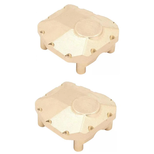 2 Pack Solid Brass Diff Cover for Axial SCX10 III AX103007 1/10 RC Vehicles, Works on Front Rear Bridge Axle
2 Pack Solid Brass Diff Cover for Axial SCX10 III AX103007 1/10 RC Vehicles, Works on Front Rear Bridge Axle