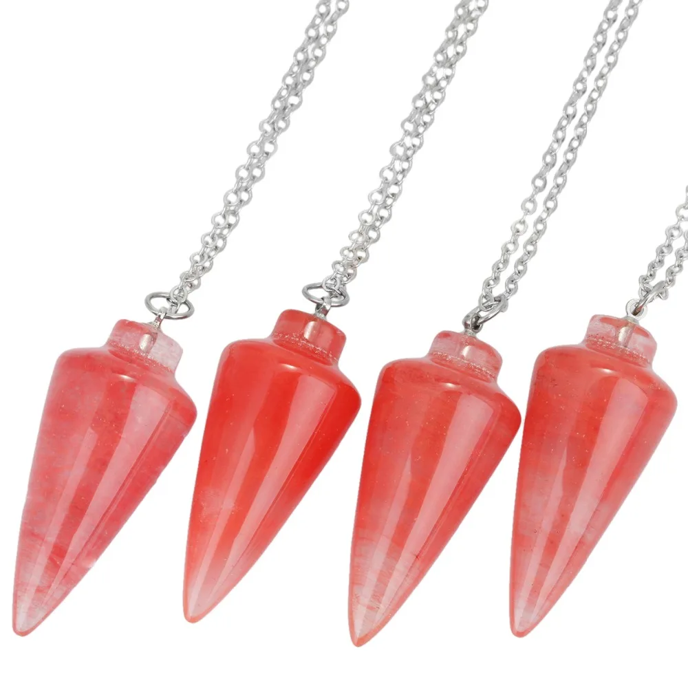 SUNYIK Cherry Quartz Crystal Gem Stone Healing Dowsing Reiki Chakra Charm Pendulum With Chain
SUNYIK Cherry Quartz Crystal Gem Stone Healing Dowsing Reiki Chakra Charm Pendulum With Chain