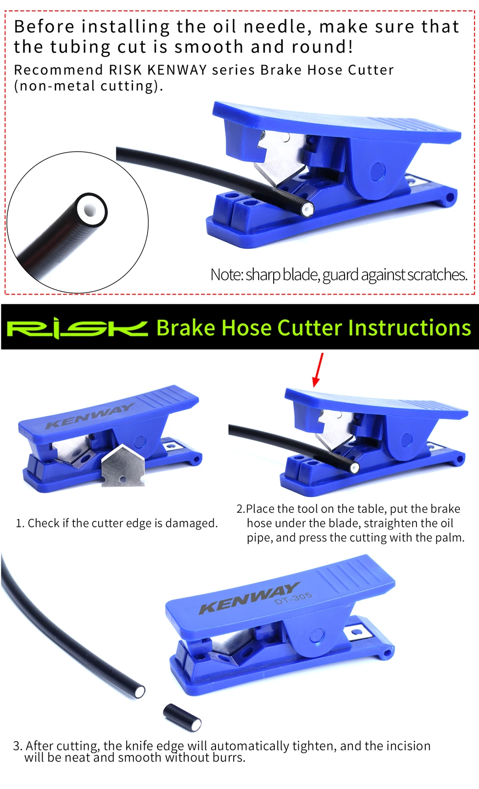 RISK Bicycle Needle Tool Driver Hydraulic Hose Cutters Disc Brake Hose Cutter Connector Insert install Tool Press Fit in BH59/90
RISK Bicycle Needle Tool Driver Hydraulic Hose Cutters Disc Brake Hose Cutter Connector Insert install Tool Press Fit in BH59/90